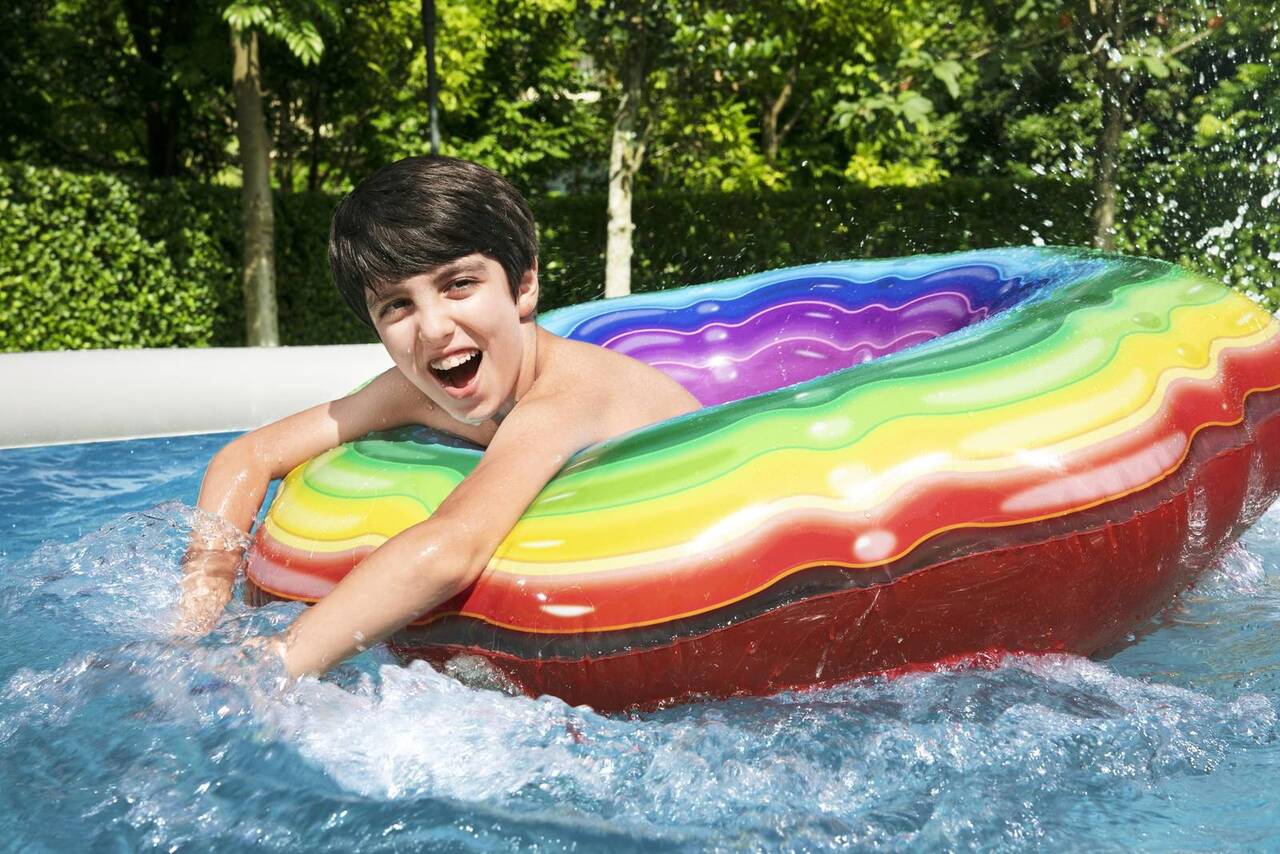 Fast Set™ Aufstellpool-Set mit Filterpumpe Ø 457 x 107 cm, Rattan-Optik (Schiefergrau), rund 57372_22