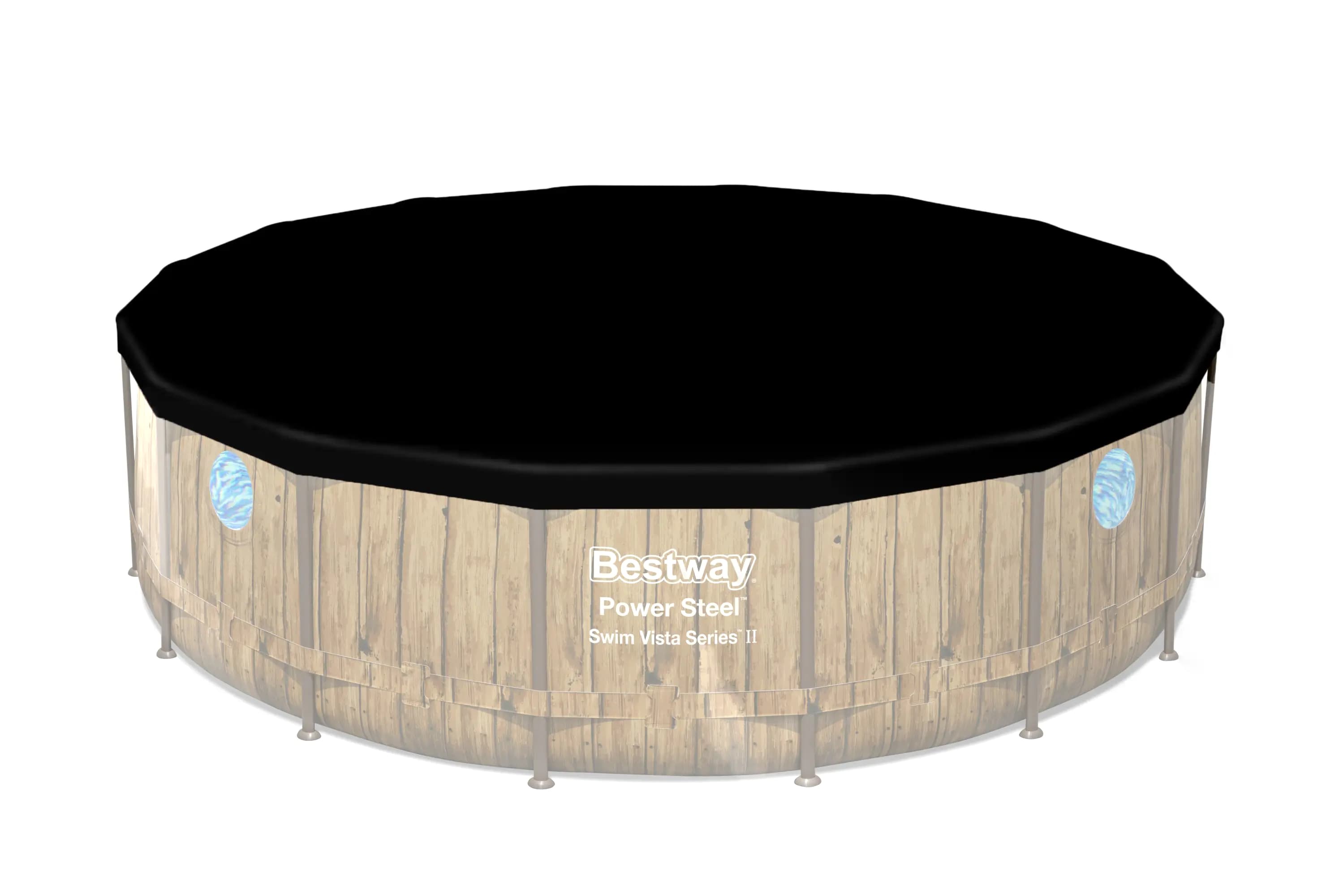 Frame Pool Komplettset Power Steel Swim Vista Series II, rund, Holzoptik, 488 x 122 cm 56725_22 Frame Pool Komplettset Power Steel Swim Vista Series II, rund, Holzoptik, 488 x 122 cm 56725_22