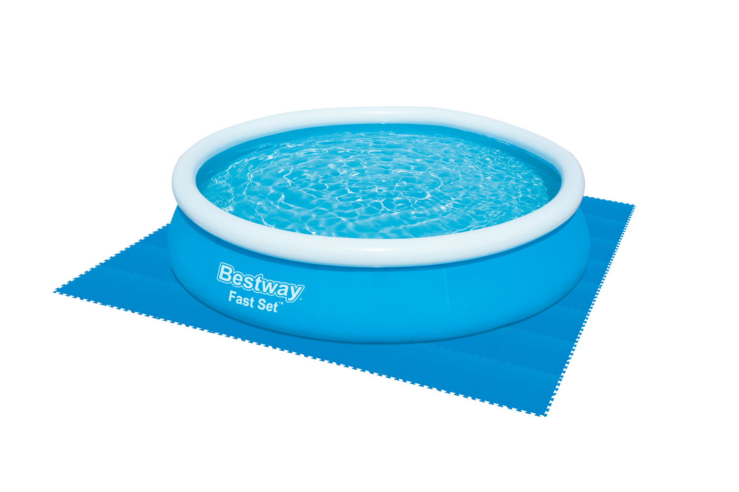 Pool-Bodenschutzfliesen Set 9 Stück,a50 x 50 cm, blau 58220_24